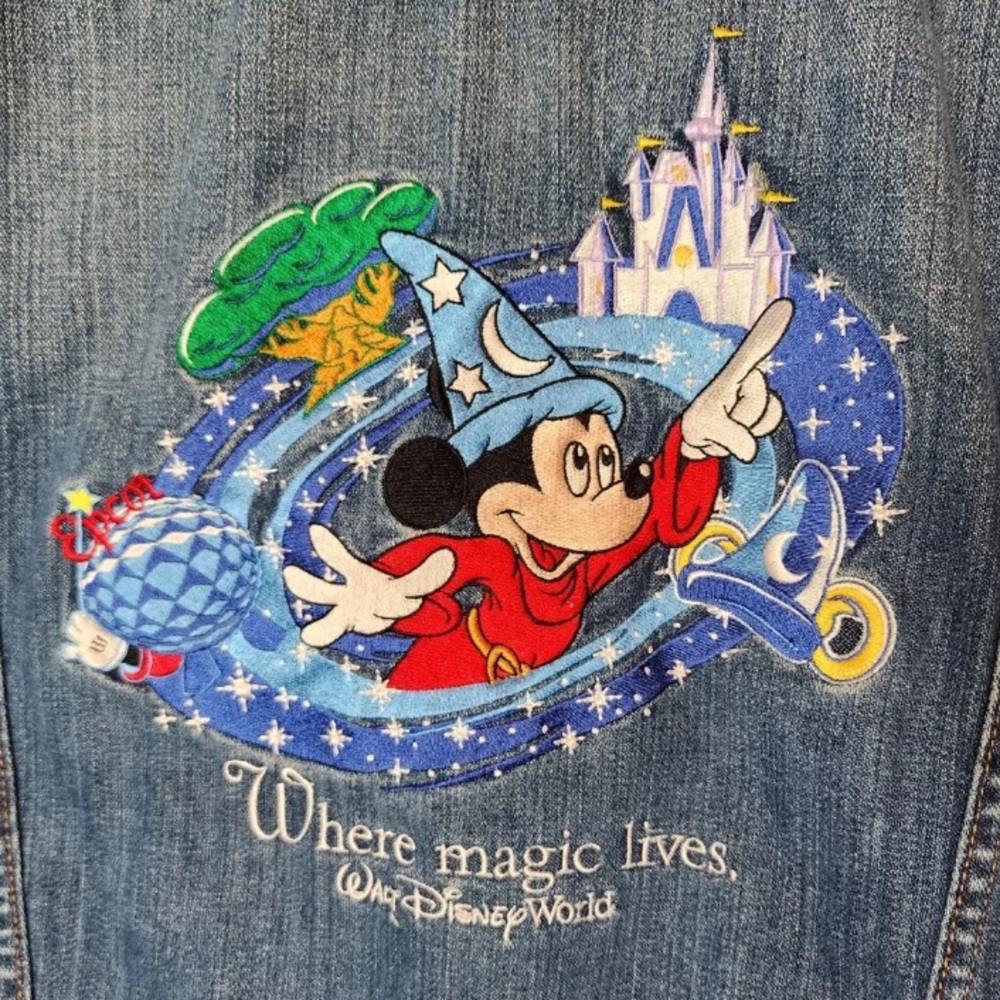 Vintage Y2K Walt Disney World Jean Jacket
